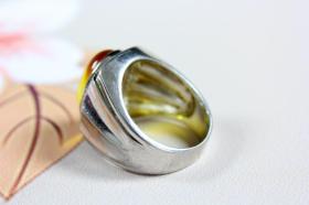 科技与优雅的交汇 探索精品琥珀戒指A001501智能戒指的魅力